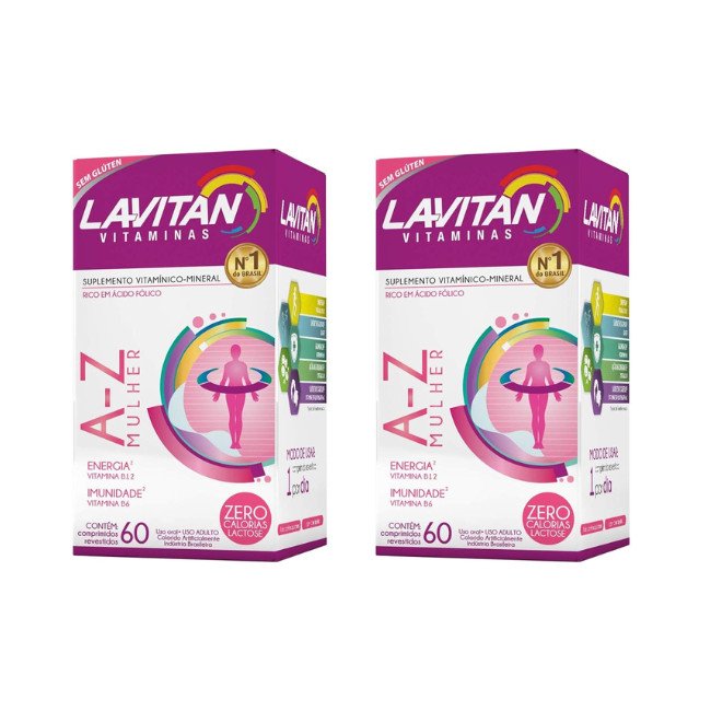 Kit 2x Lavitan Mulher 60 Cápsulas