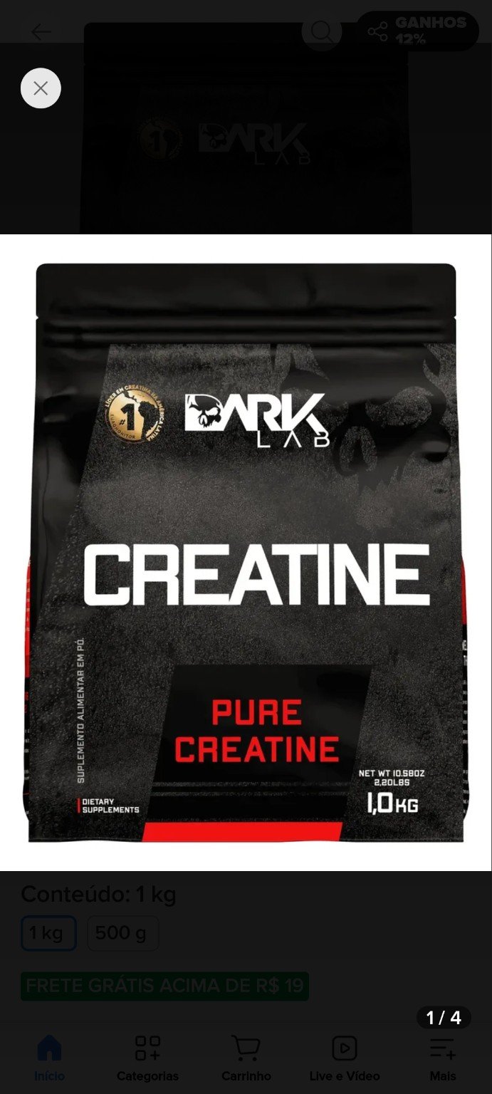 Creatina Dark Lab 1kg