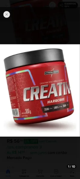 Creatina Integralmédica Hardcore 300g