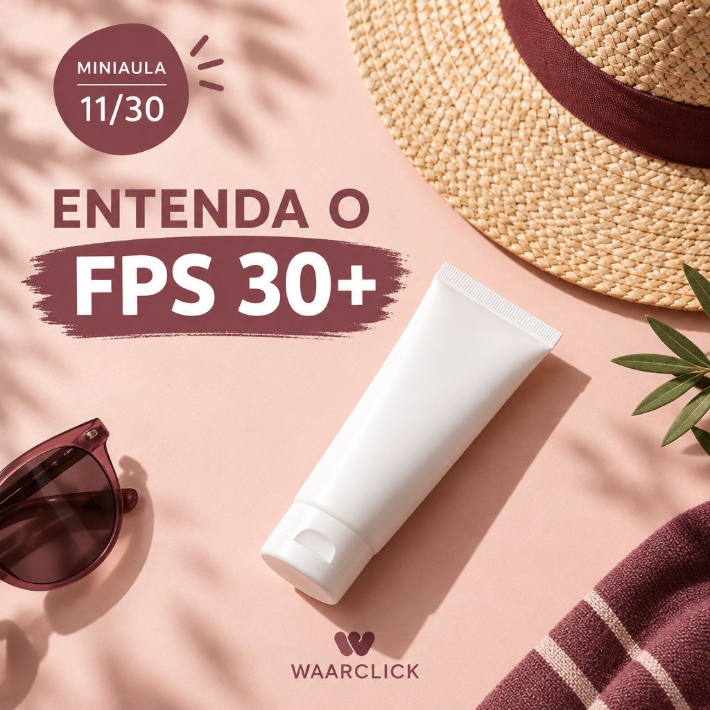 Miniaula WAARCLICK de fotoproteção e FPS